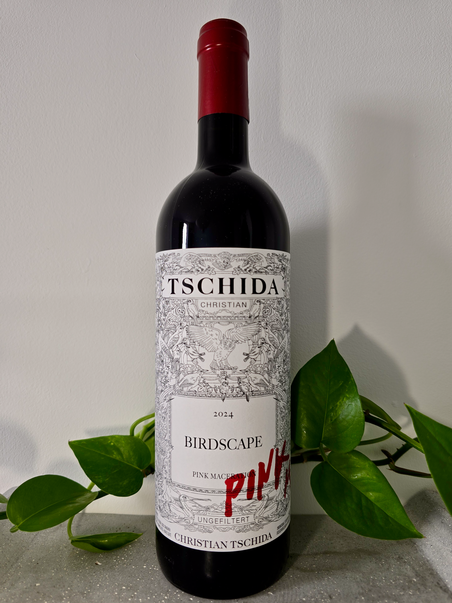 Christian Tschida Birdscape Pink Maceration