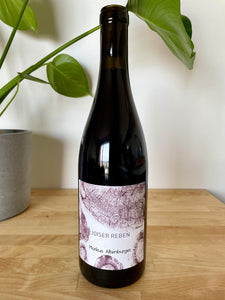 Front label of Altenburger Joiser Reben natural wine bottle