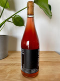 Back label of Andi Weigand Rose natural wine bottle