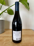 Back label of Bott Frigyes Kekfrankos natural wine bottle