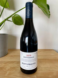 Front label of Bott Frigyes Kekfrankos natural wine bottle