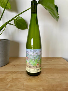 Front label of Durrmann Riesling sur Gres natural wine bottle