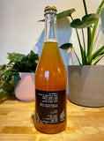 Back label of Pilton In Touch cider bottle