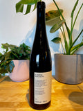 Back label of Kamptal Kollektiv White natural wine bottle