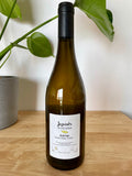 Back label of Domaine du Petit Oratoire Jajatoes natural wine bottle