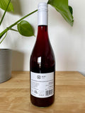 Back label of Martin Obenaus MO:Rot natural wine bottle