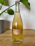 Back label of Olivier Cohen Déferlante Blanche natural wine bottle
