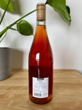 Back label of Rennersistas Gewurz natural wine bottle