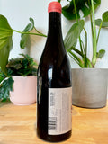 Back label of Schodl Family Rose Supernova natural wine bottle