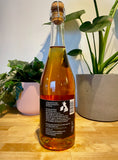 Back label of Pilton Tamoshanta cider bottle